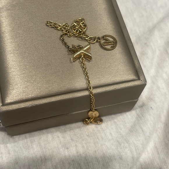 Louis Vuitton Jewelry - Louis Vuitton Gold Letter “X” Charm Bracelet
